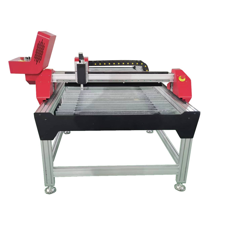 Huayuan या Misnco 100a/120a/200a स्रोत के साथ धातु लकड़ी सीएनसी प्लाज्मा काटने की मेज